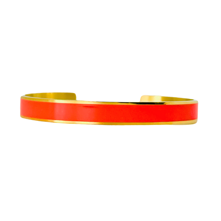 Ashley Stainless Steel Bangle | Coral