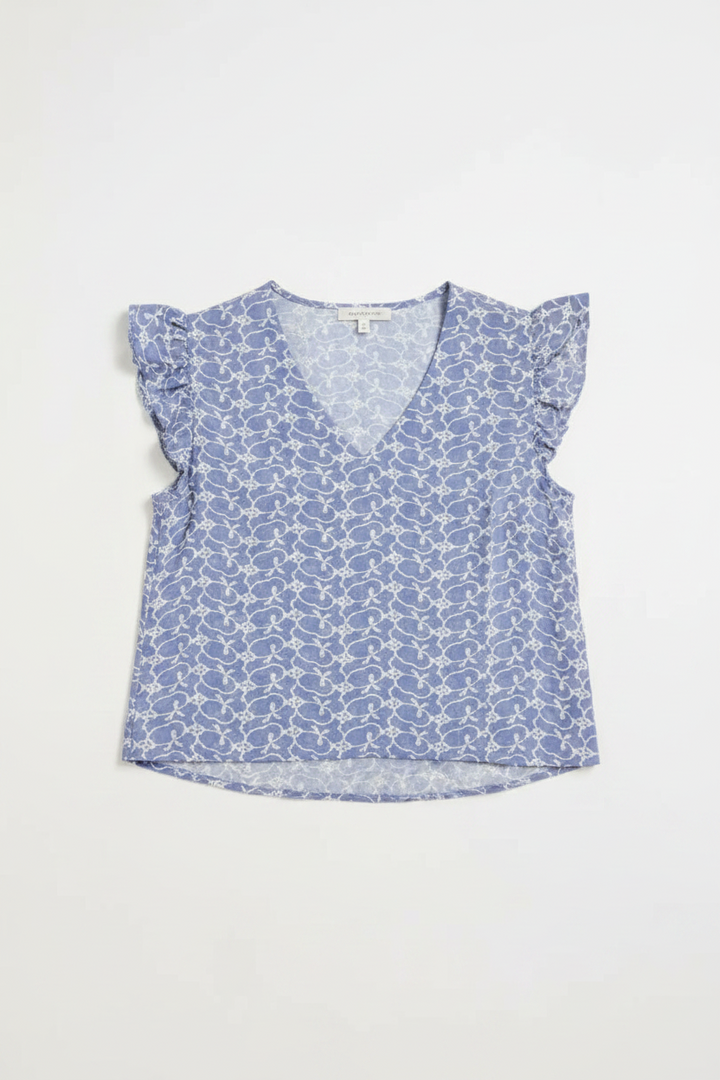 Lia Embroidered Short Sleeve Top