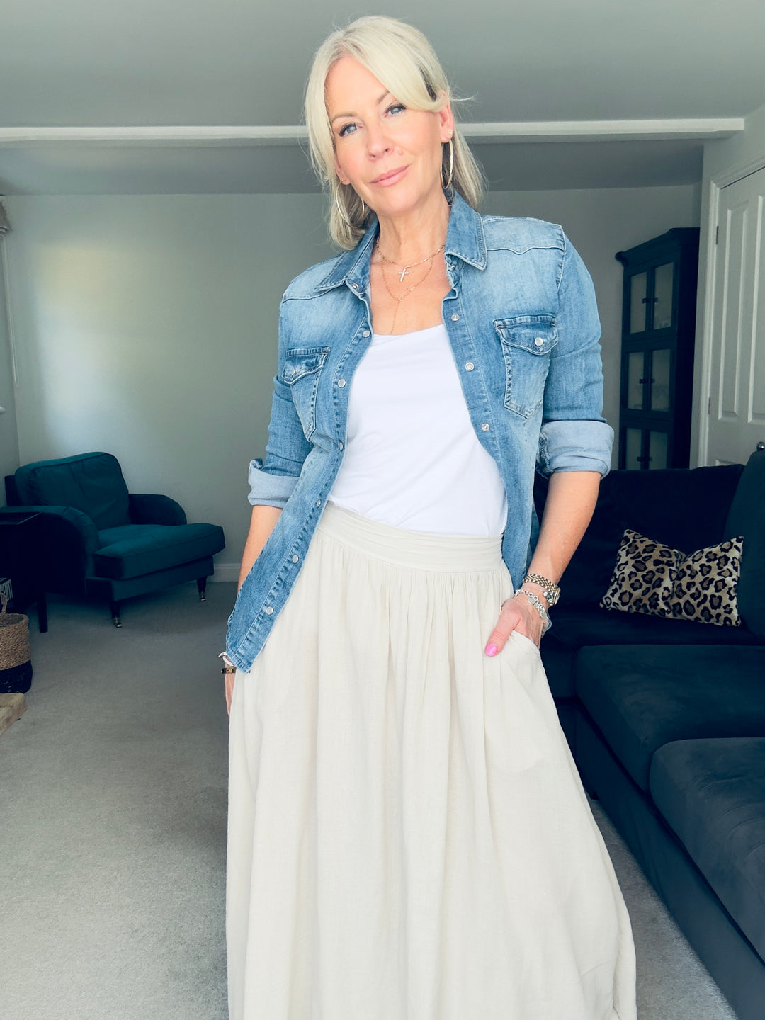 Gabi Denim Blouse