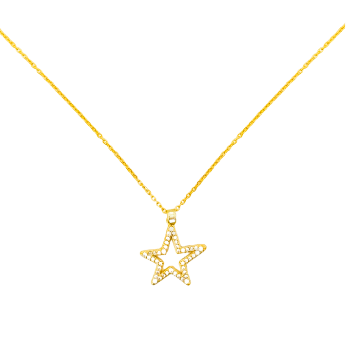 Cubic Zirconia Star Necklace