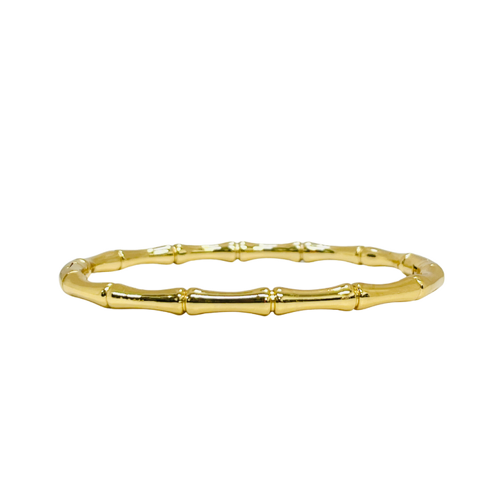 Bamboo Stainless Steel Bangle | Gold