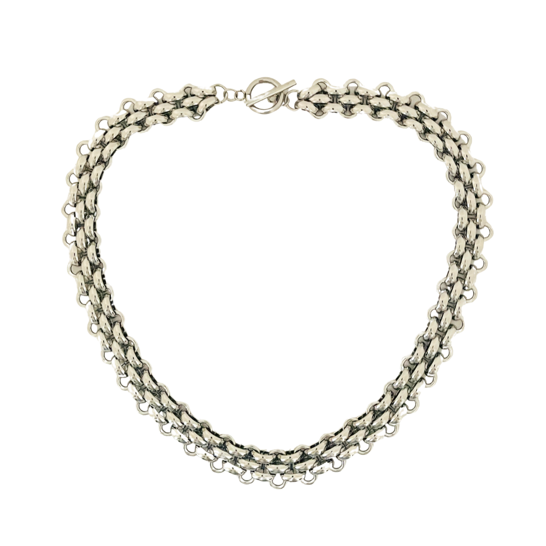 Links Collar Stainless Steel Necklace | Silver