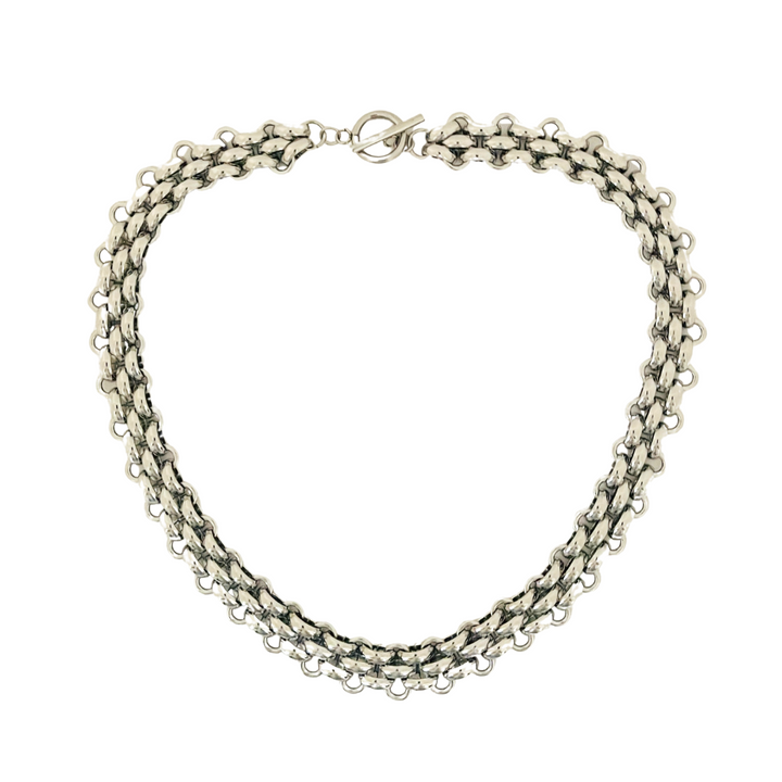 Links Collar Stainless Steel Necklace | Silver