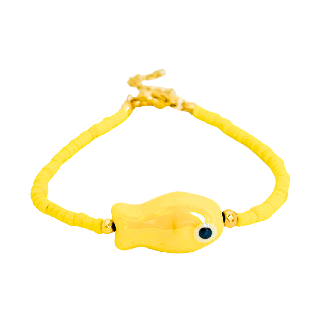 Boho Bead Fish Bracelet