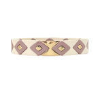 Boho Enamel Tile Bracelet | Aztec Neutrals