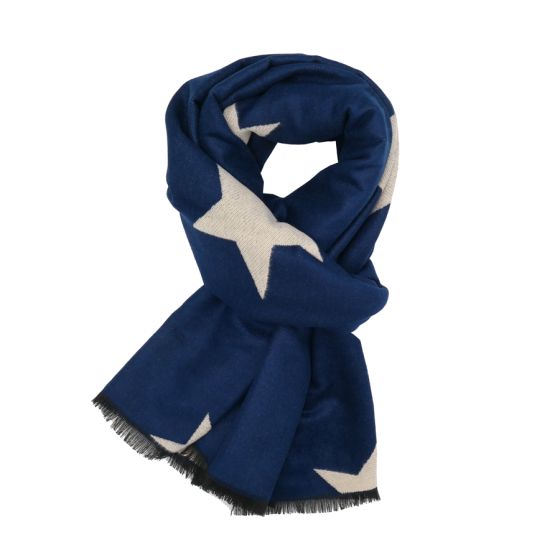 Star Blanket Scarf | Navy