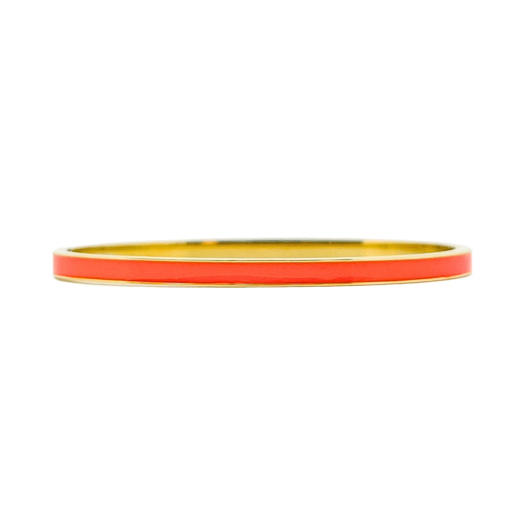 Cooper Enamel Oval Hinged Stainless Steel Bangle | Colours To Choose!