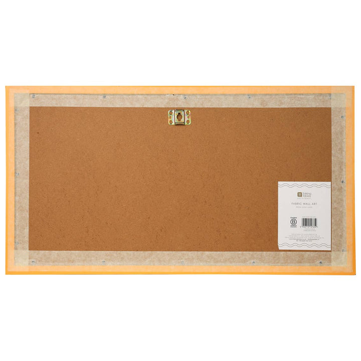 Orange Fabric Framed Sign | 62cm | Spring | Summer |