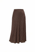 Sarah Polka Dot Skirt (Black or Chocolate)