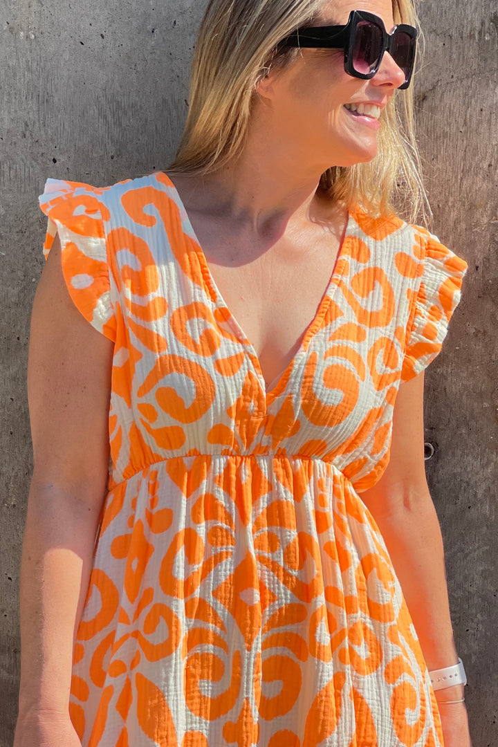 Ashton Cotton Maxi Dress | Bali Print