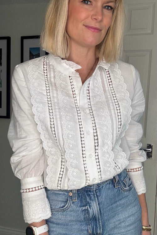 **PRE ORDER** Esmee Blouse | White