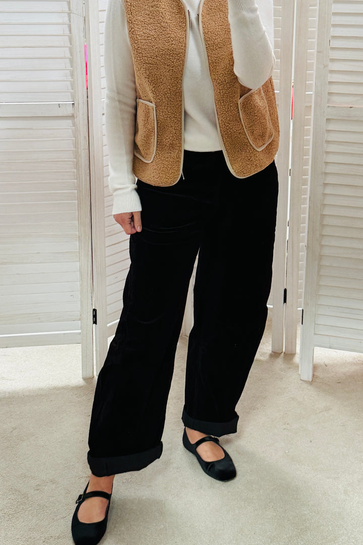Cord Barrel Leg Jeans