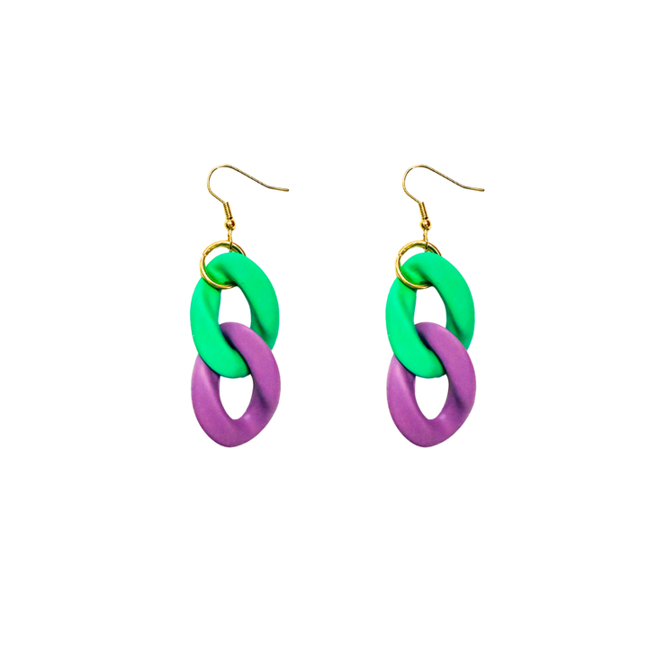 Chunky Links Earrings | Colours To Choose!
