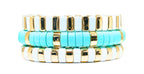 Boho Enamel Tile Bracelet | Turquoise