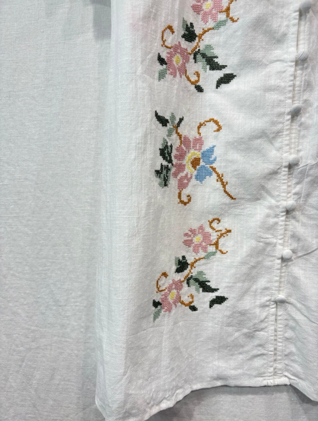 Caroline Cross Stitch Embroidered Blouse