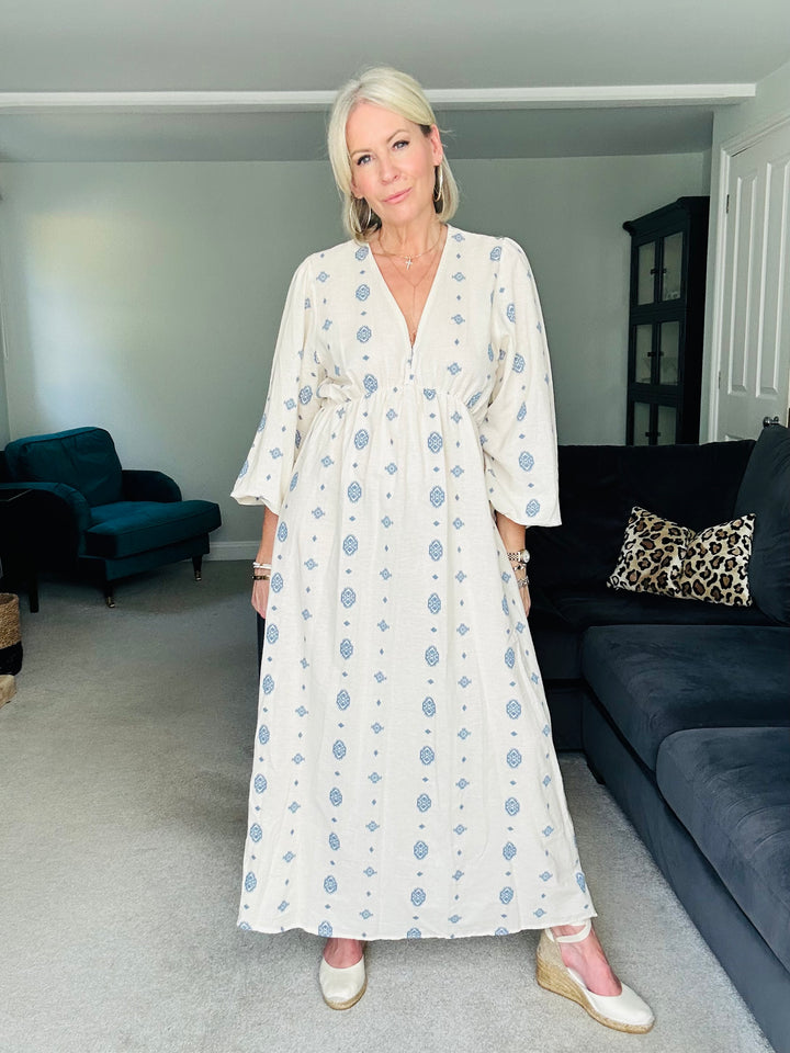 Mia Embroidered Cotton Dress