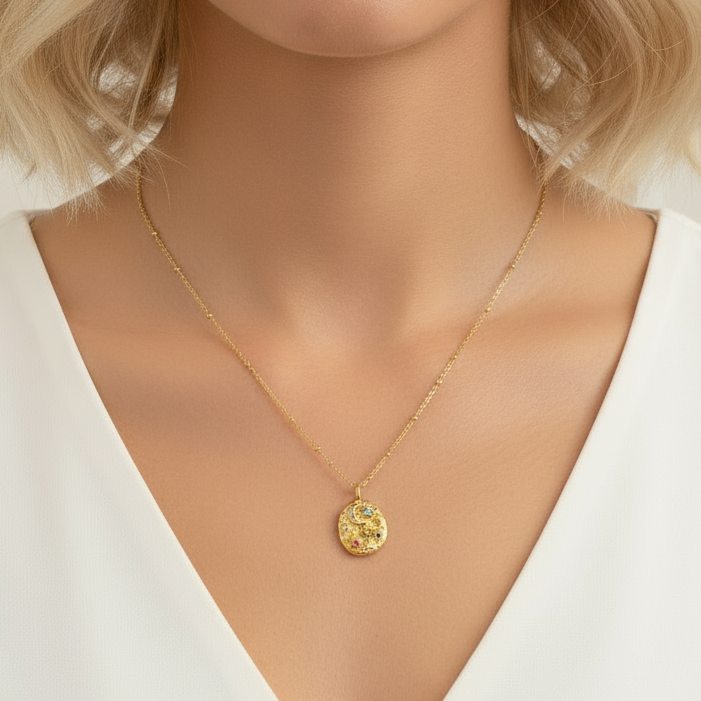 Celestial Disc Necklace