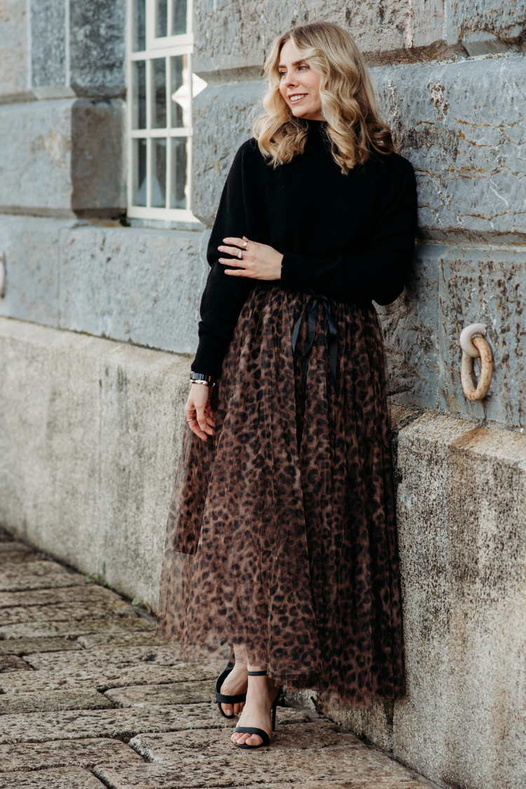 Grace Leopard Tulle Skirt