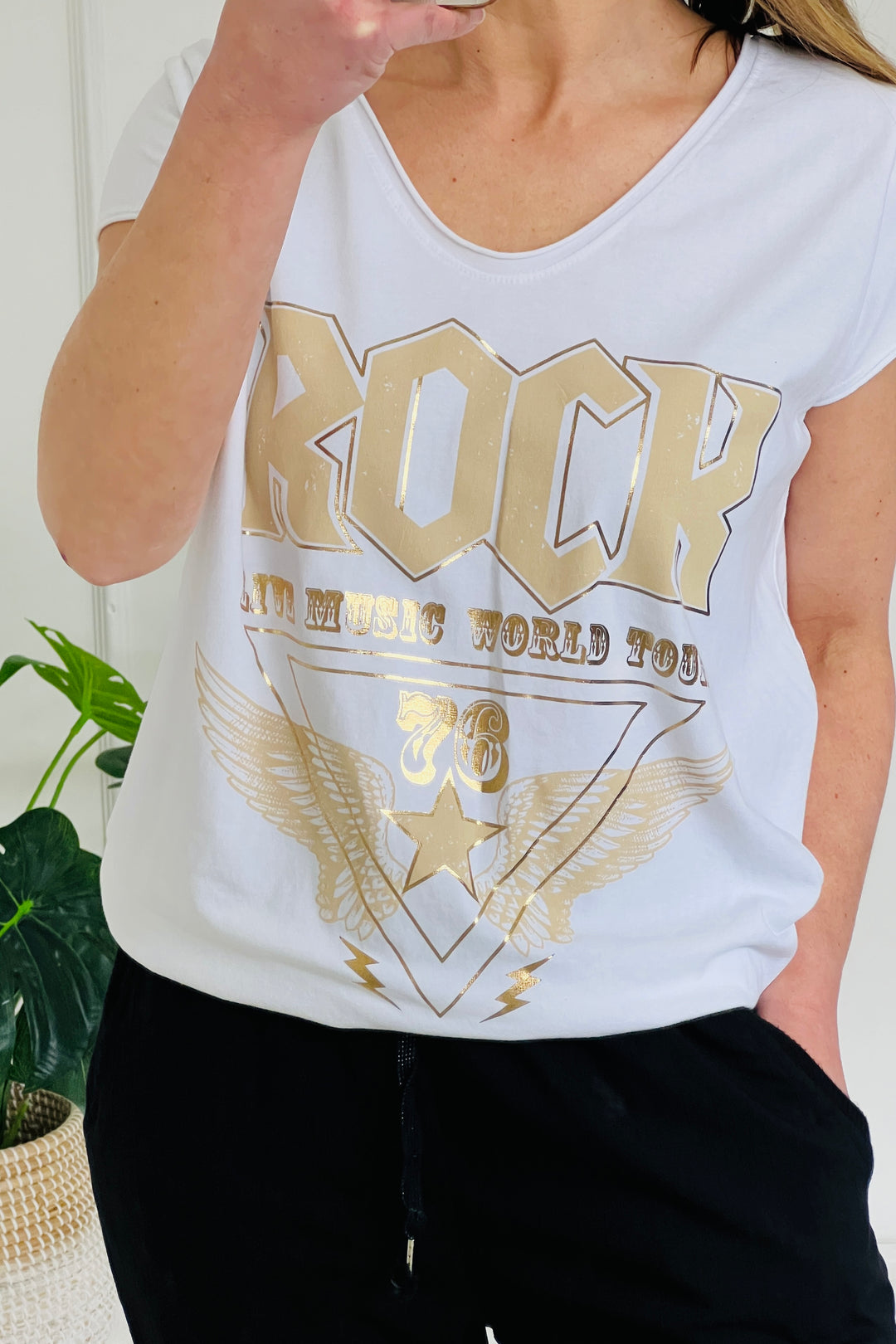 Rock T Shirt | White