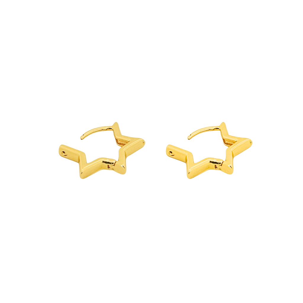 Star Hoop Earrings