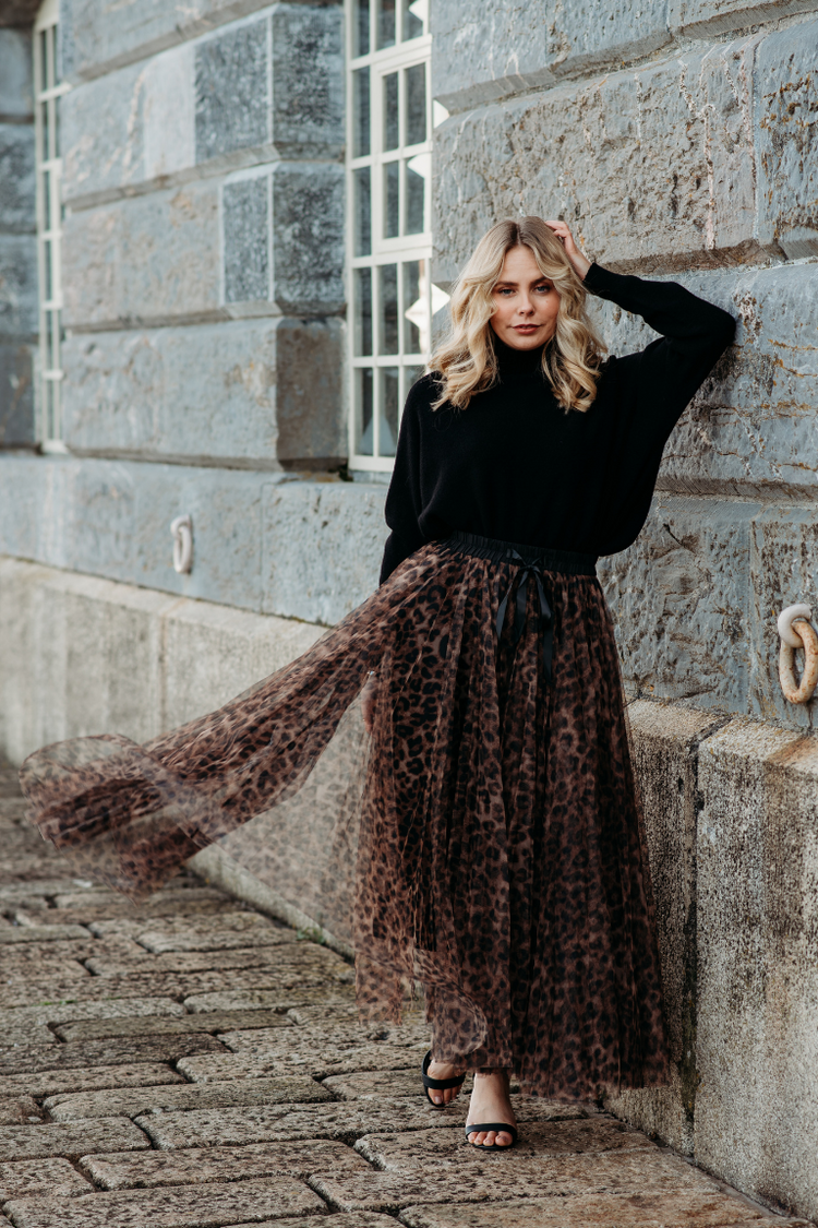 Grace Leopard Tulle Skirt