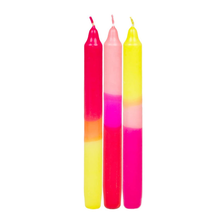3 Tone Pink Dinner Candles | 3 Pack  | All Year Round |