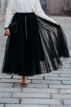 *** PRE ORDER *** Grace Tulle Skirt | Black