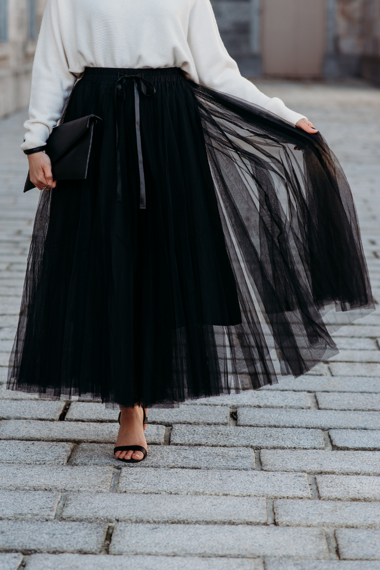 *** PRE ORDER *** Grace Tulle Skirt | Black