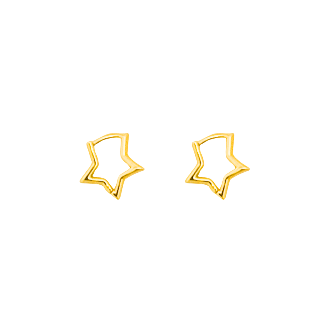 Star Hoop Earrings