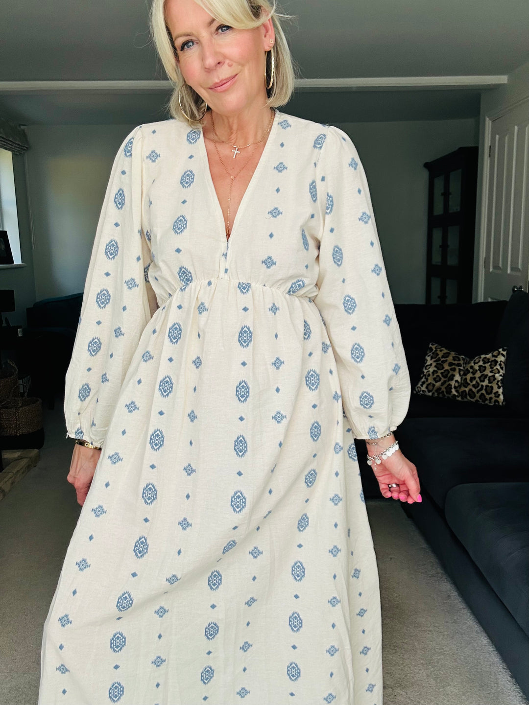 Mia Embroidered Cotton Dress