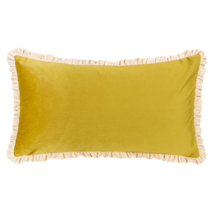Cest La Vie Embroidered Cushion Green