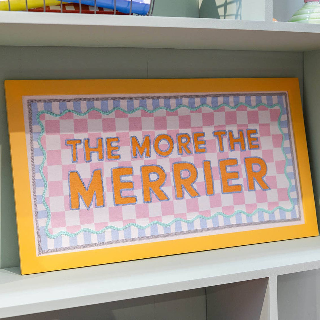 Orange Fabric Framed Sign | 62cm | Spring | Summer |