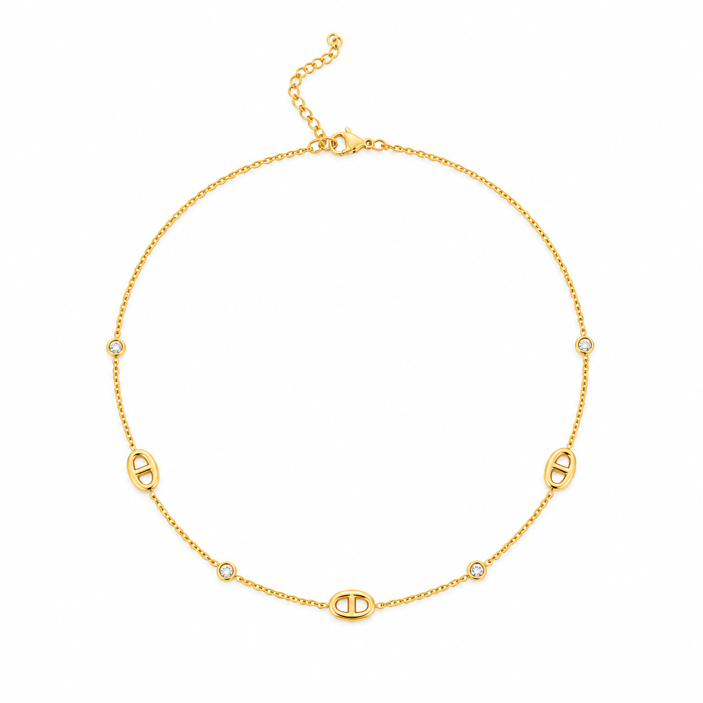 Oval Chain Stainless Steel Necklace