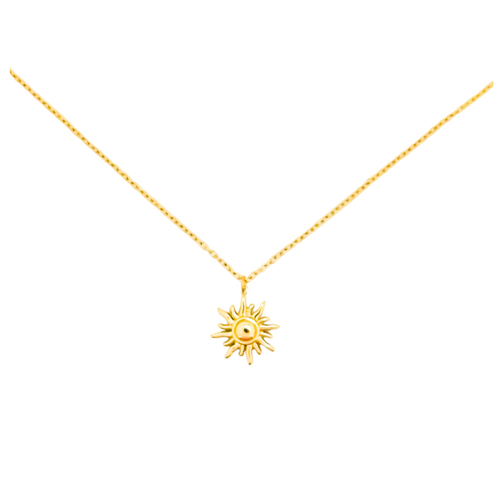 Sun Stainless Steel Necklace | Gold