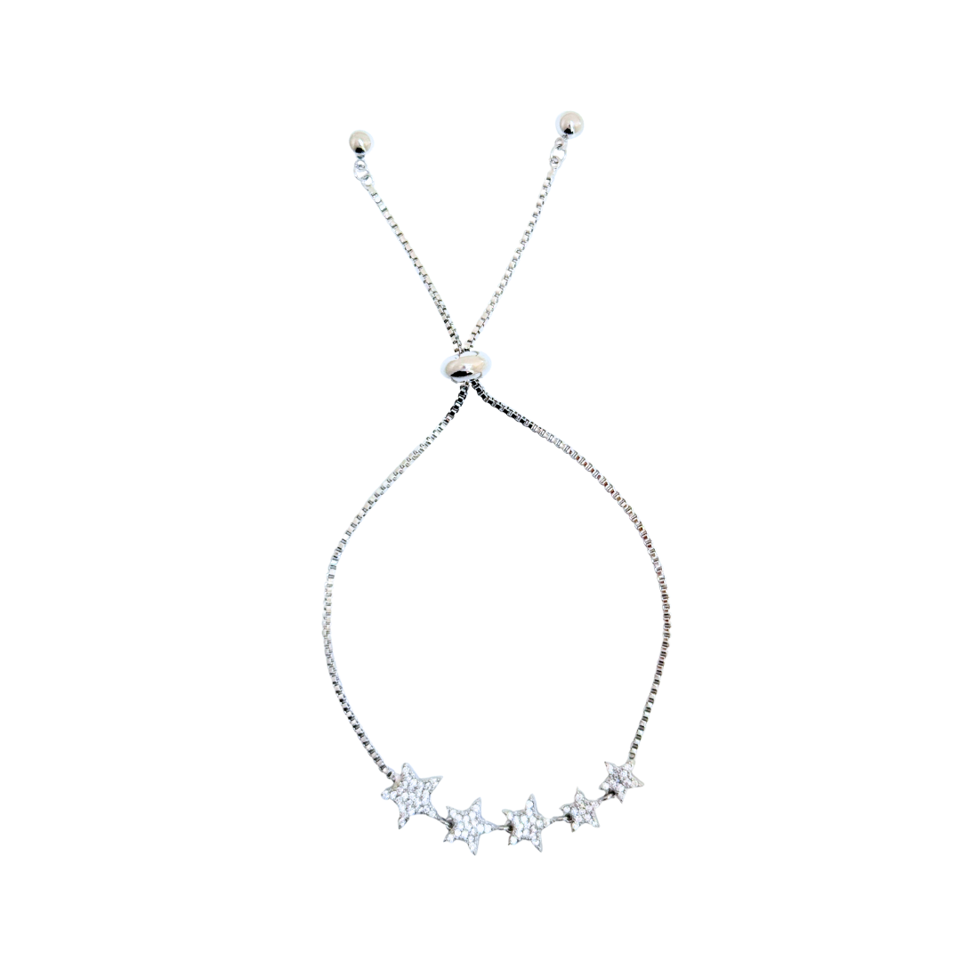 Shooting Star Diamonte Friendship Bracelet