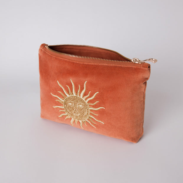 Elizabeth Scarlet sun Goddess Mini Pouch | Rust