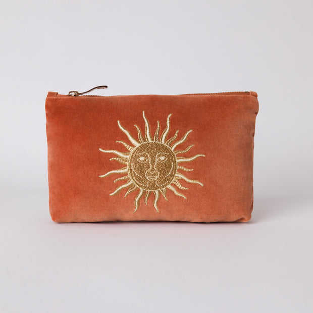 Elizabeth Scarlet sun Goddess Mini Pouch | Rust