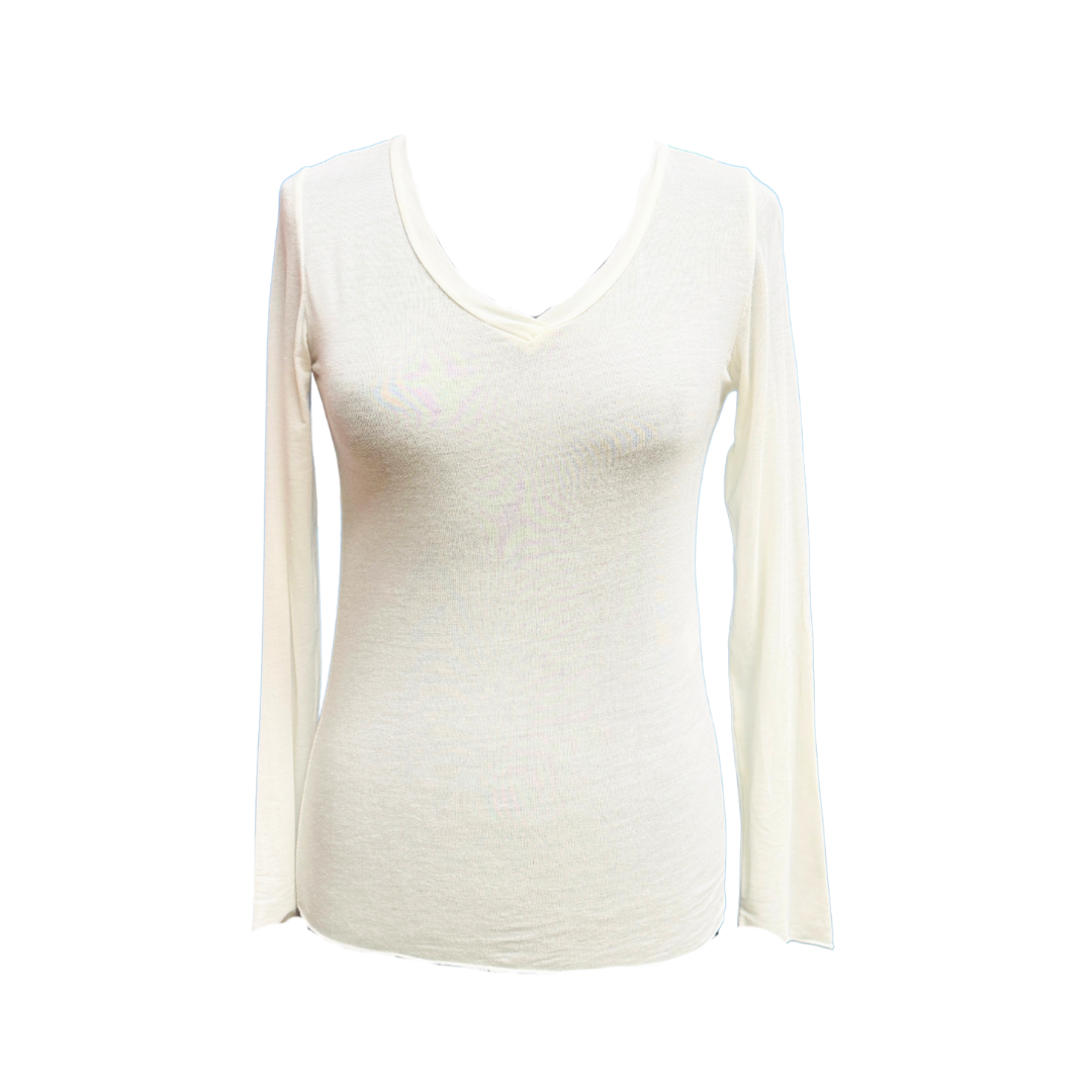 Cashmere Blend V Neck Base Layer