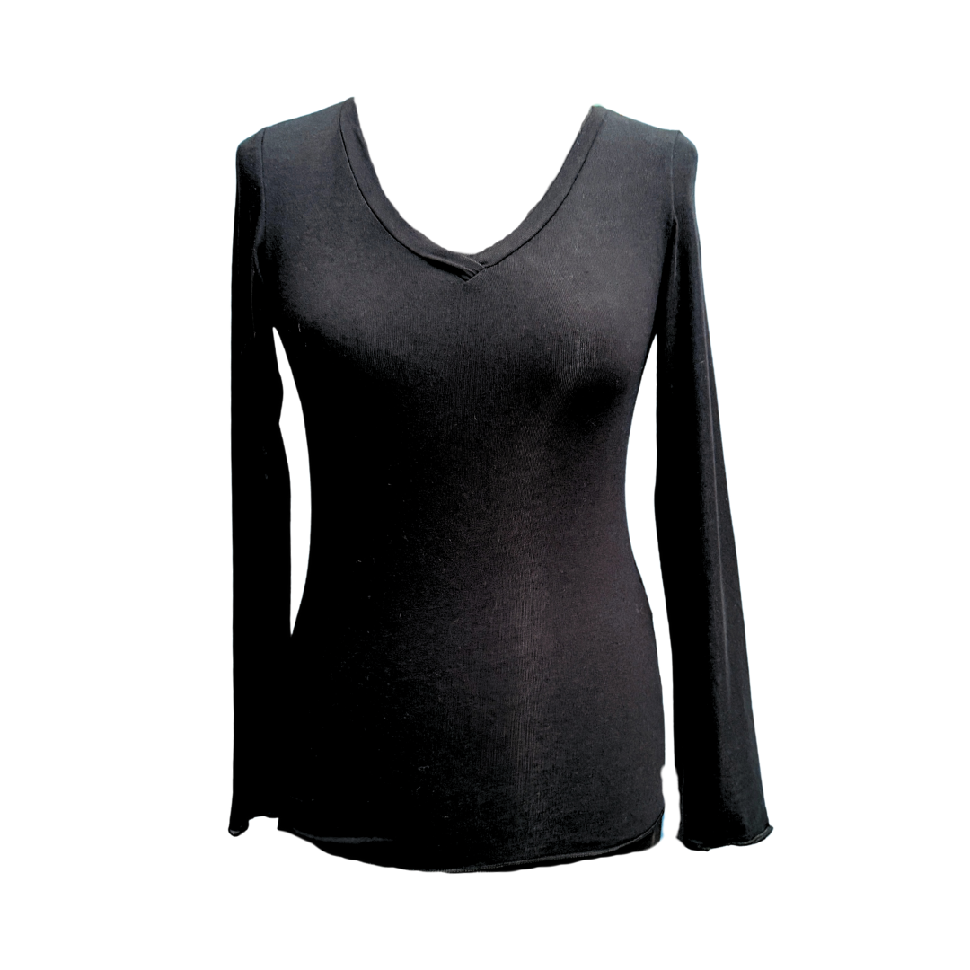 Cashmere Blend V Neck Base Layer