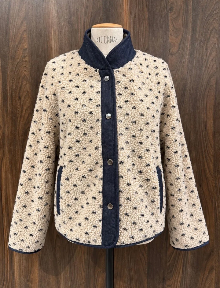 Maddie Reversible Fleece Denim Jacket