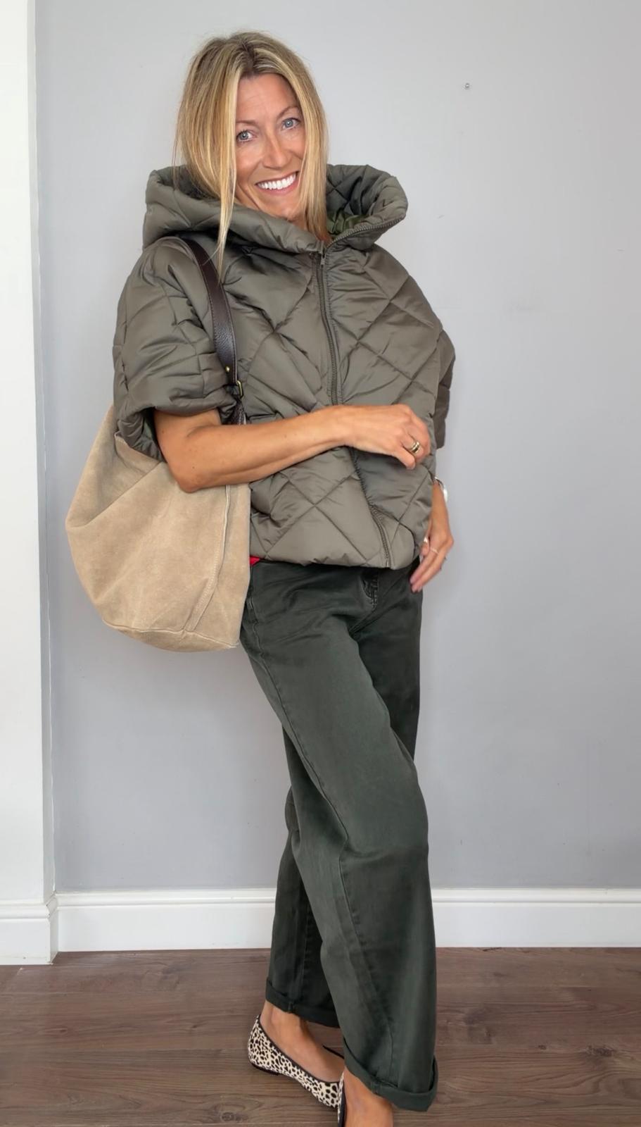 *** PRE ORDER *** Brooke Hooded Quilted Funnel Neck Coat