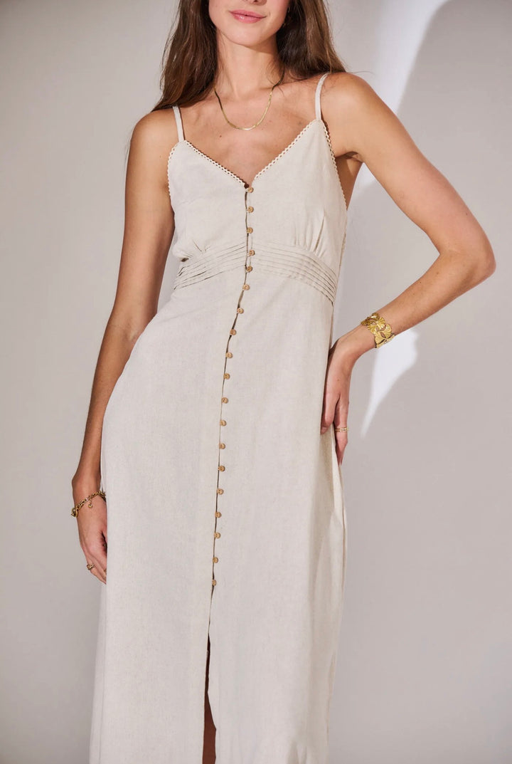 Riviera Button Cotton Dress