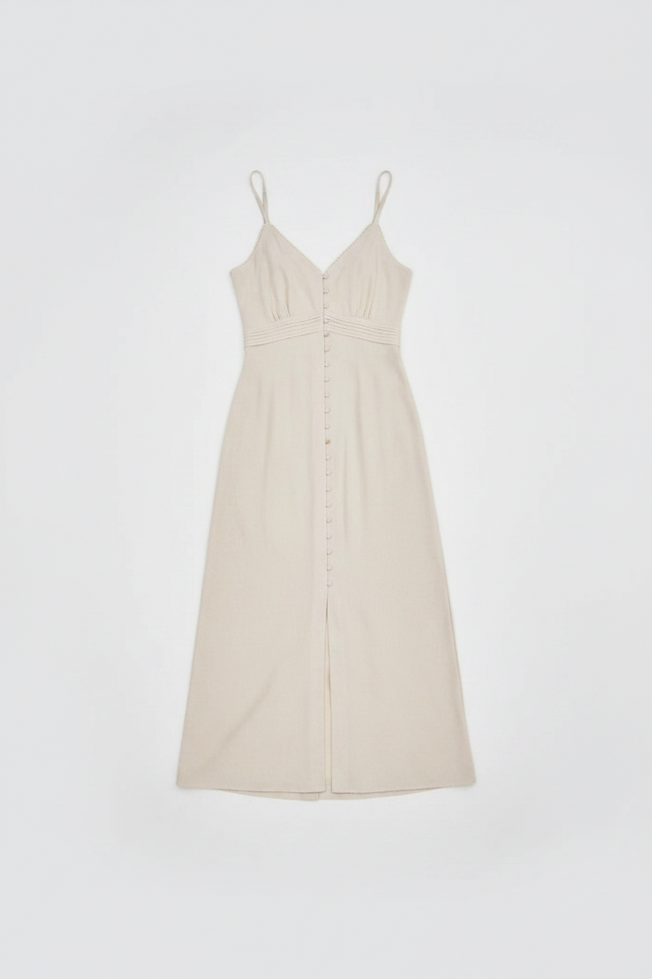 Riviera Button Cotton Dress