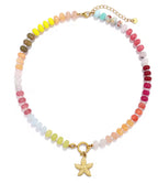 Boho Starfish Stone Necklace