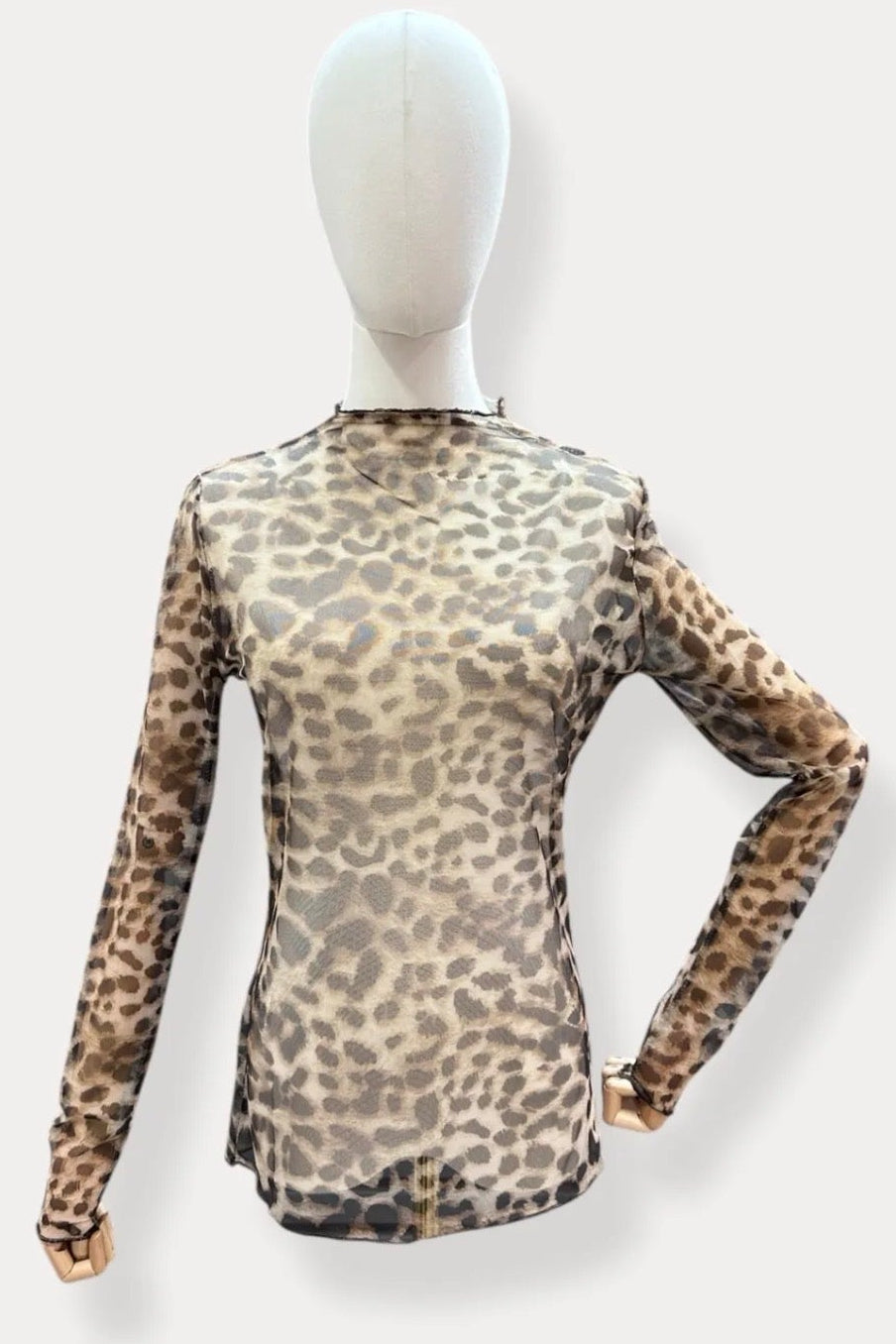 Sheer Leopard Top