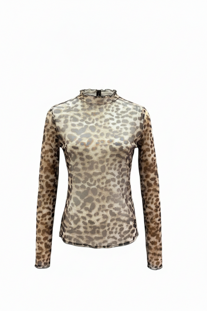 Sheer Leopard Top