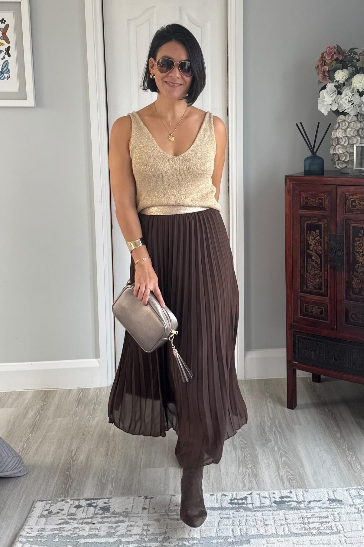 Pleated Maxi Skirt - colours to choose