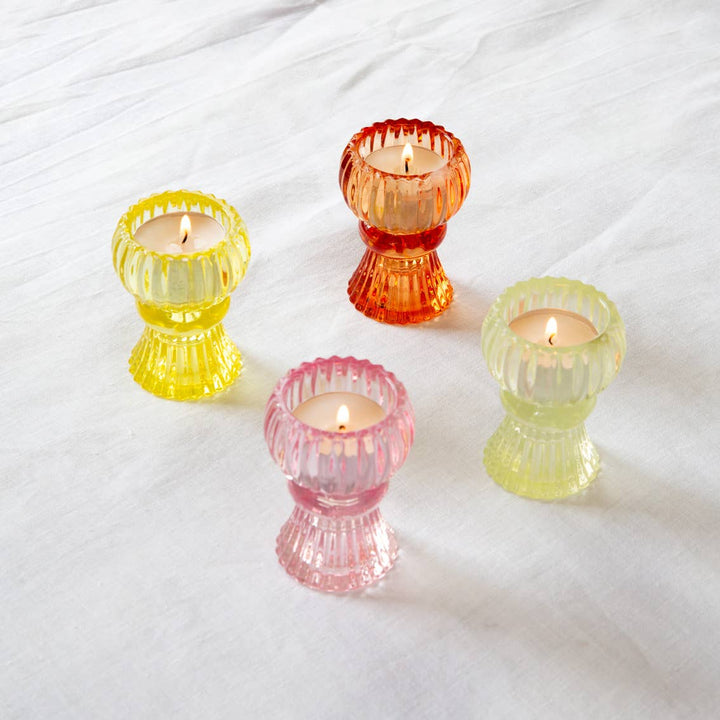 Small Glass Candle Holders | Starter Set |