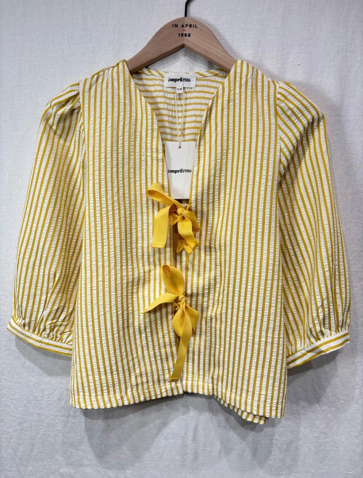 Sunny Tie Top Cotton Blouse