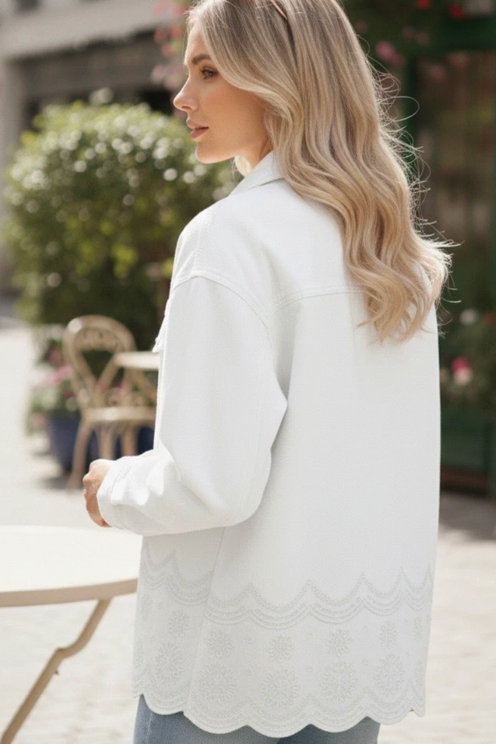 Anais Scallop Broderie Jacket